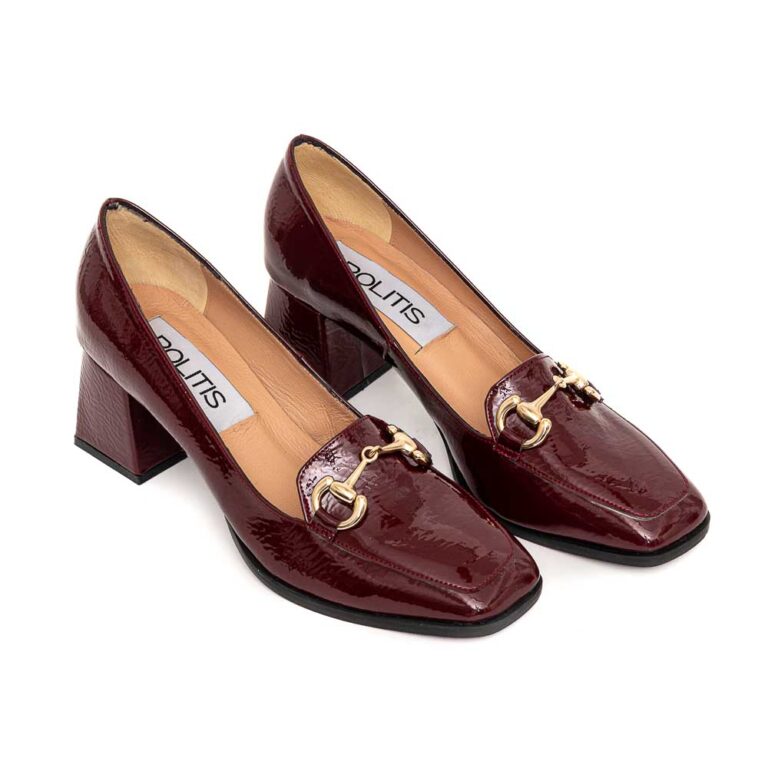 Mocassins bordeaux en naplak